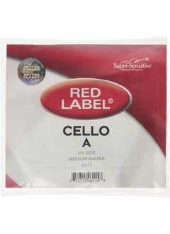 Red Label Cello A String 3/4 Medium