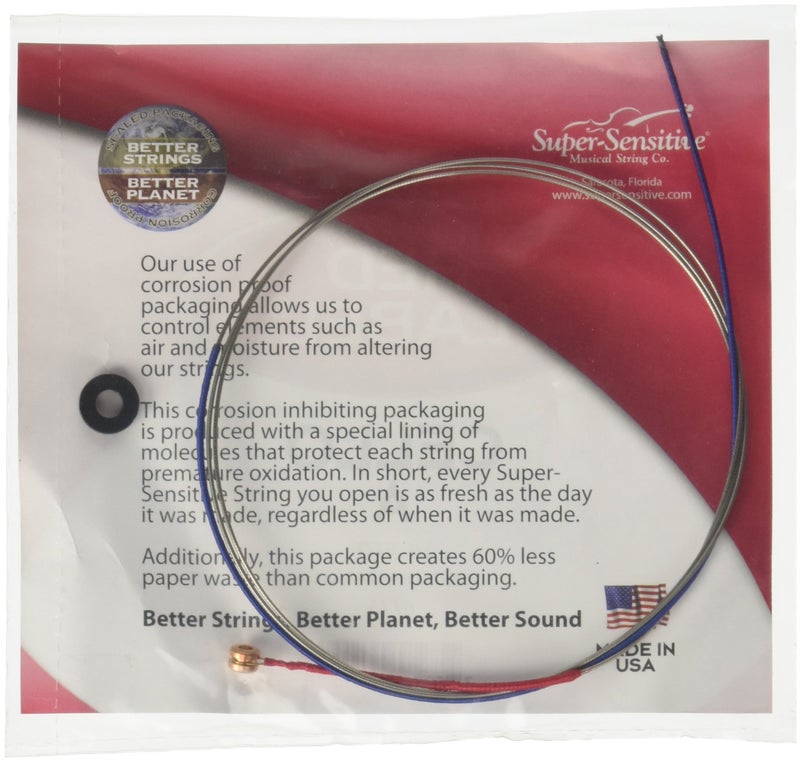 Super Sensitive سوبر سينسيتيف ريد ليبل 6115 وتر تشيلو A، 3/4 - Image 2