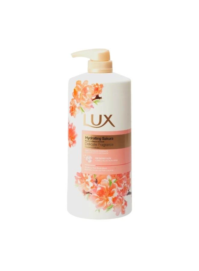 Lux Opulent Fragrance Body Wash With Long Lasting Scent Of Hydrating Sakura- 1Ltr