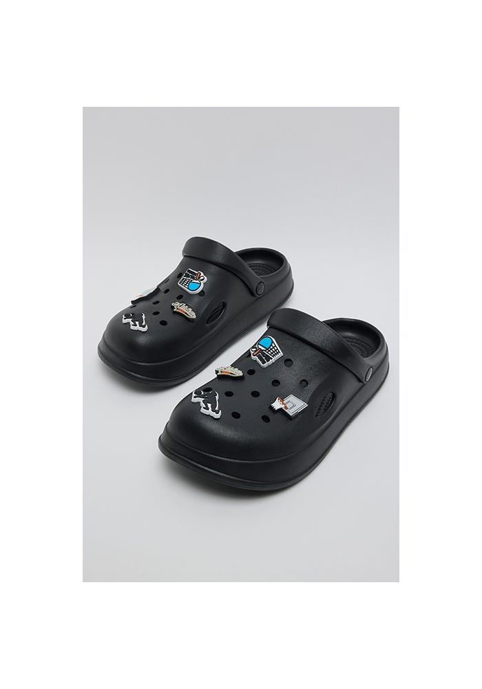 R&B Charm Detail Slingback Clogs - Image 4