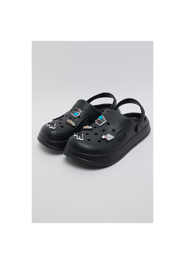 R&B Charm Detail Slingback Clogs - Image 2