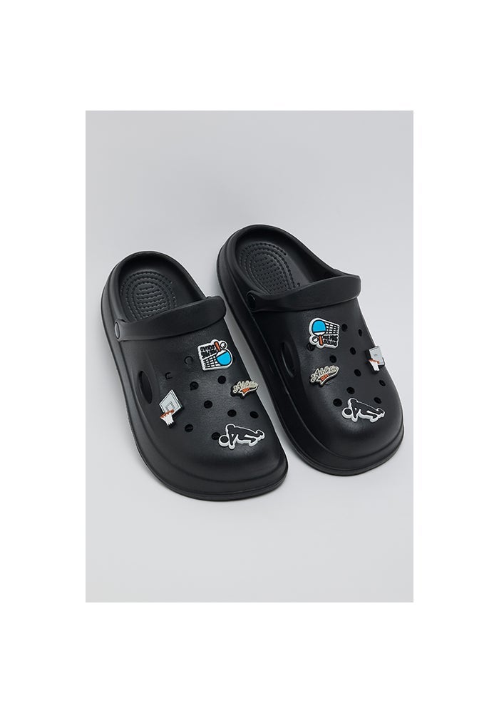 R&B Charm Detail Slingback Clogs - Image 3
