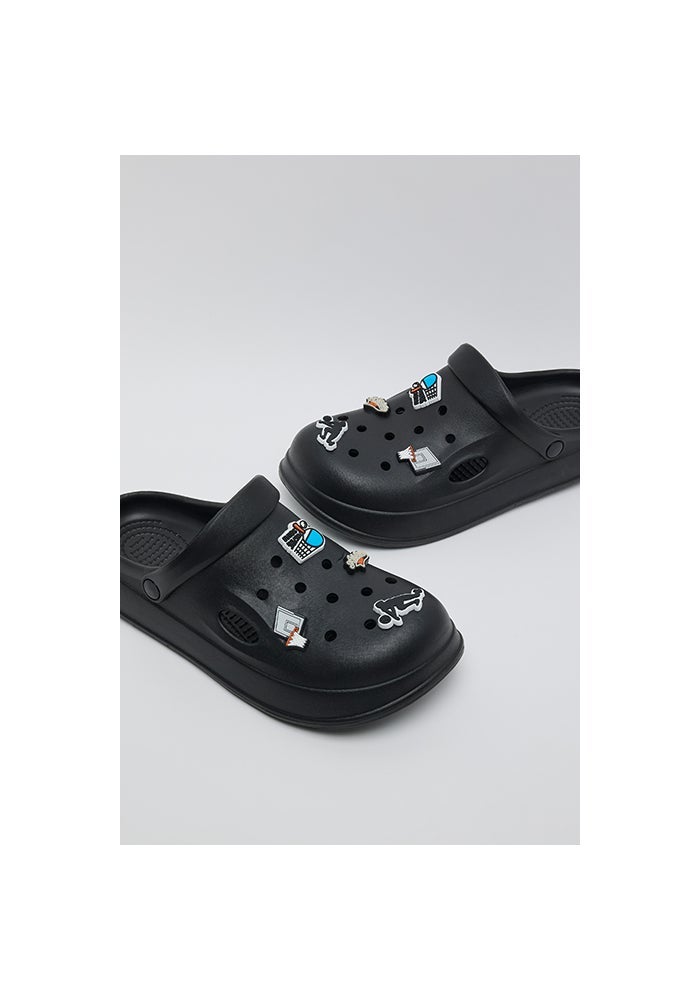 R&B Charm Detail Slingback Clogs - Image 5