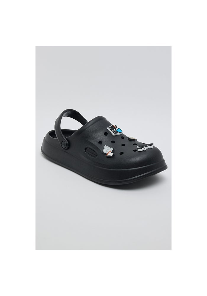 R&B Charm Detail Slingback Clogs - Image 1