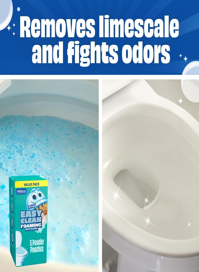 Scrubbing Bubbles Easy Clean Foaming Toilet Bowl Cleaner, Easy Toilet Drop In Powder Pouches, 100g (5 Pouches - Image 4