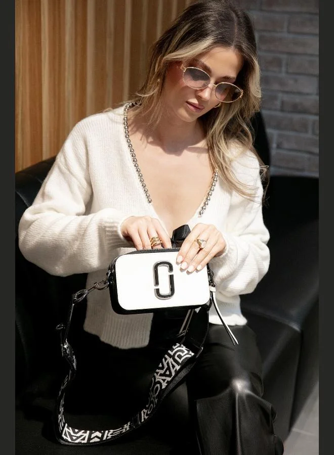 ليلا كارديجان نسائي محبوك بياقة على شكل  بقصة عادية مزين بالخرز والقوس من ليلا بريميوم