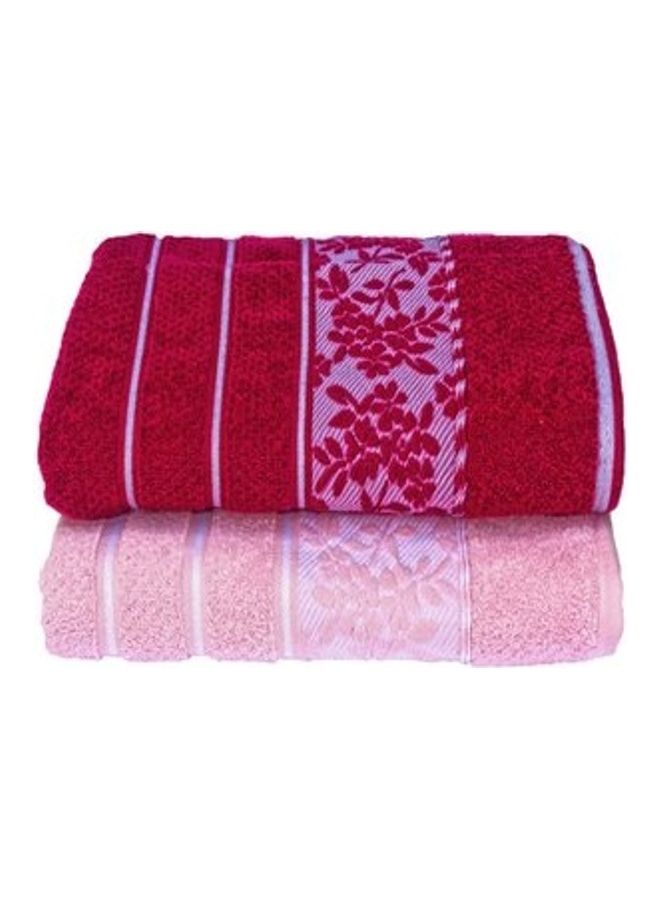 NIBEMINENT 2-Piece Egyptian Bath Towel Multicolour 70×140cm - Image 2