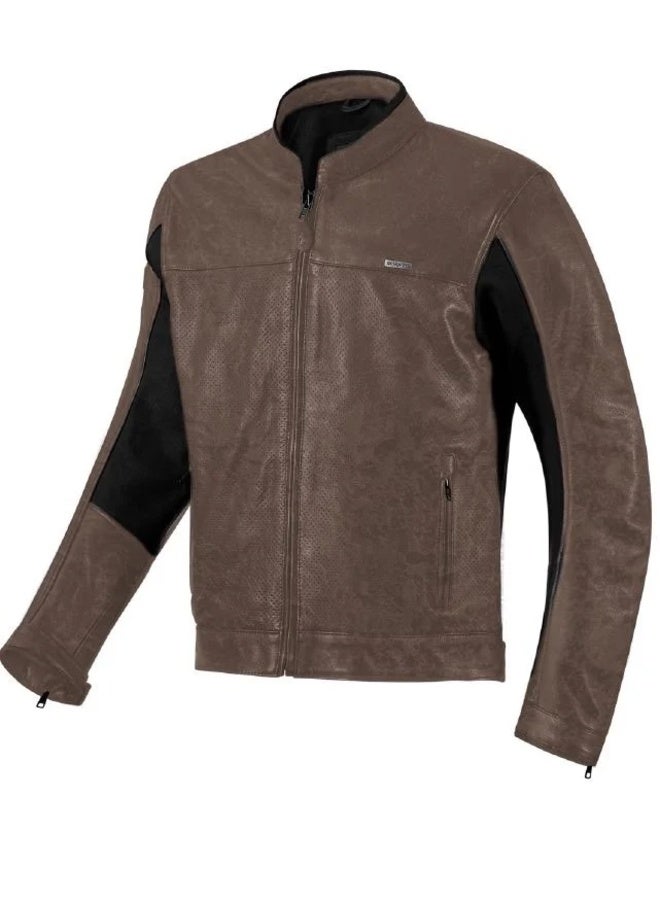 Seventy Degrees SD-JL4 LEGEND Classic Brown Leather Men's Summer Jacket