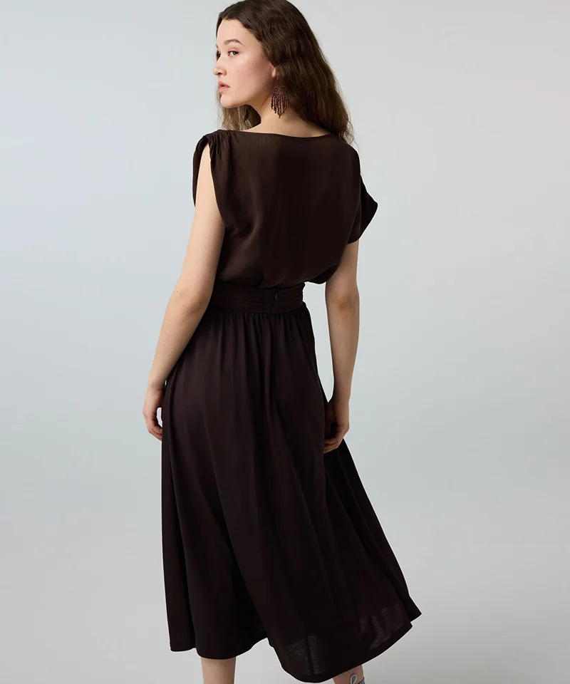 Ipekyol  Twisted-Belt Cupro Skirt for Women | Best Price UAE