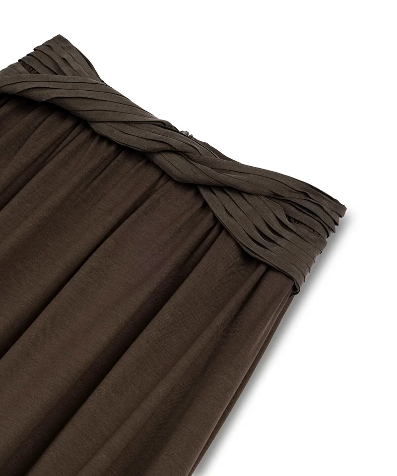 Ipekyol  Twisted-Belt Cupro Skirt for Women | Best Price UAE