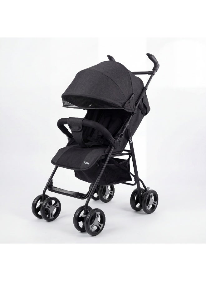 FLICK عربة أطفال فليك خفيفة الوزن مع مظلة قابلة للتعديل وحزام أمان خماسي النقاط وسلة تخزين - سترولر سفر عملي مريح للرضع والأطفال - Image 1