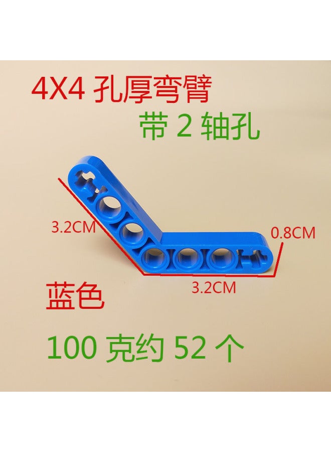 32348 Technology Beam 4*4 Hole Curved Arm 3+3 Angled Thick Connecting Rod Compatible With Lego Robotics Educational Building Block Parts - Image 2