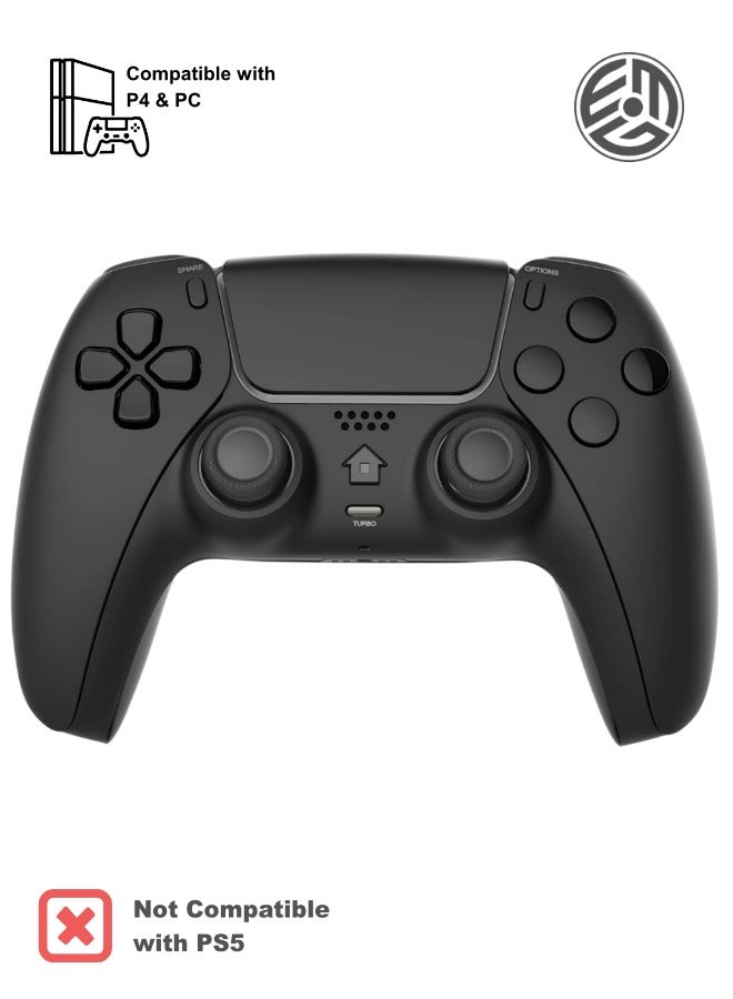 EGM Wireless Controller Compatible with PS4/Slim/Pro/PC Wireless Gamepad Joystick with Dual Vibration 6-Axis Motion Sensor/Audio with Non-Slip Grip of Both Sides and 3.5mm Audio Jack - Image 1