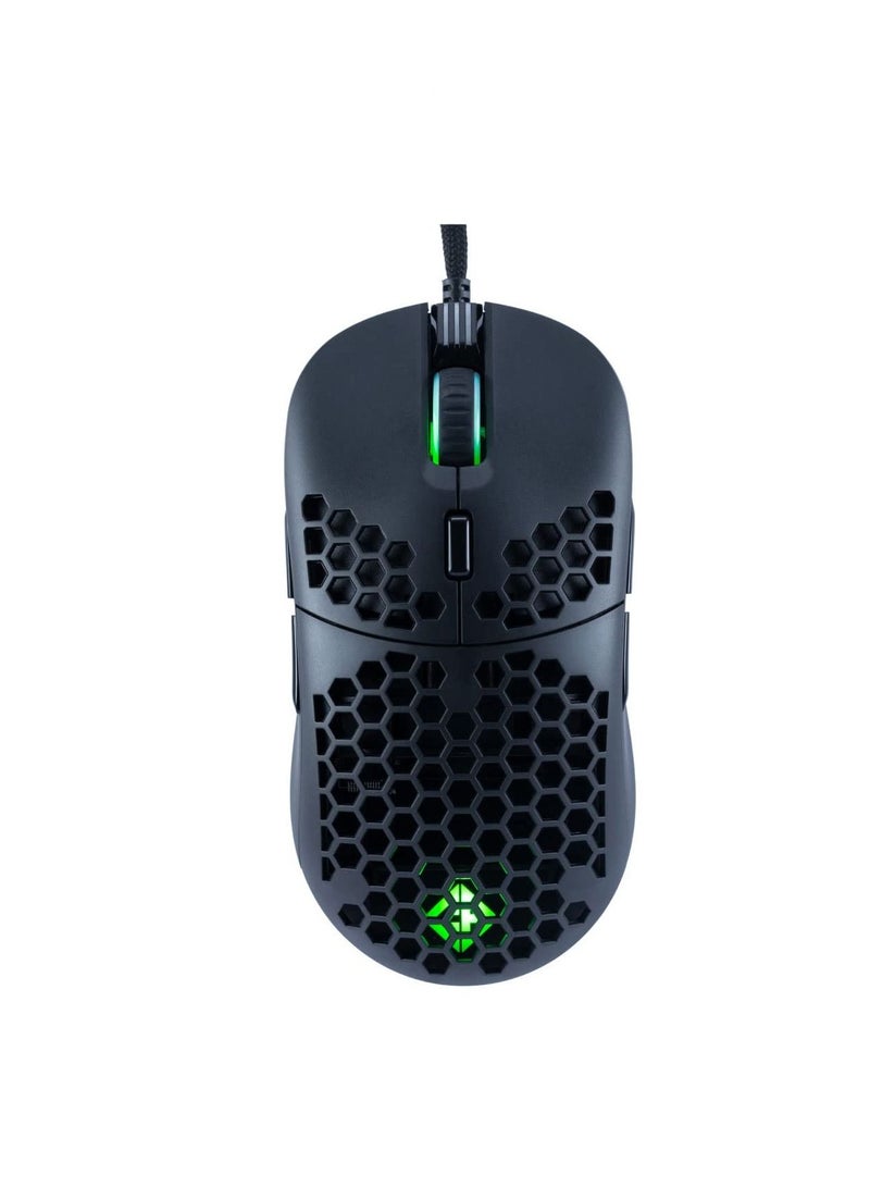 Cosmic Byte Kilonova 3325IC RGB Wired Gaming Mouse with Pixart 3325 Sensor, Ultra Lightweight 73grams, Adjustable Weights, Paracord Cable, Replaceable Top Cover and Side Buttons - Image 1