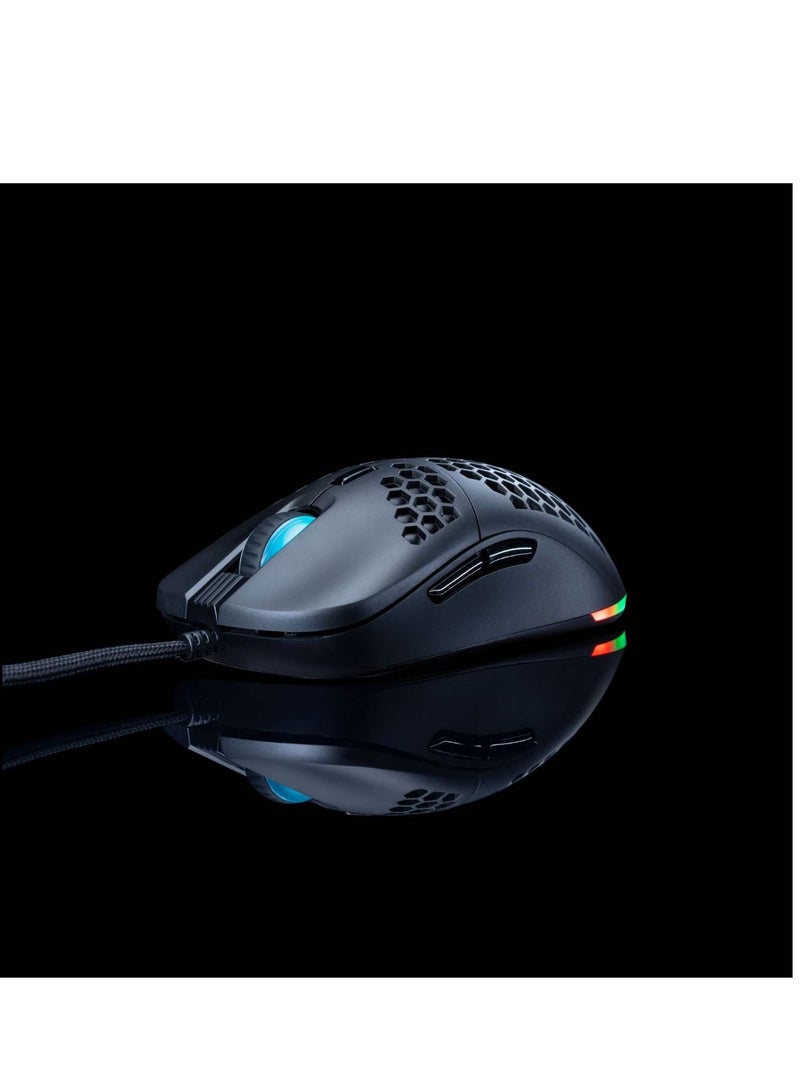 Cosmic Byte Kilonova 3325IC RGB Wired Gaming Mouse with Pixart 3325 Sensor, Ultra Lightweight 73grams, Adjustable Weights, Paracord Cable, Replaceable Top Cover and Side Buttons - Image 4