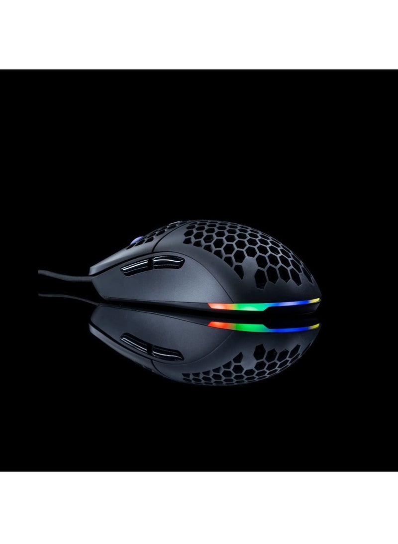 Cosmic Byte Kilonova 3325IC RGB Wired Gaming Mouse with Pixart 3325 Sensor, Ultra Lightweight 73grams, Adjustable Weights, Paracord Cable, Replaceable Top Cover and Side Buttons - Image 5