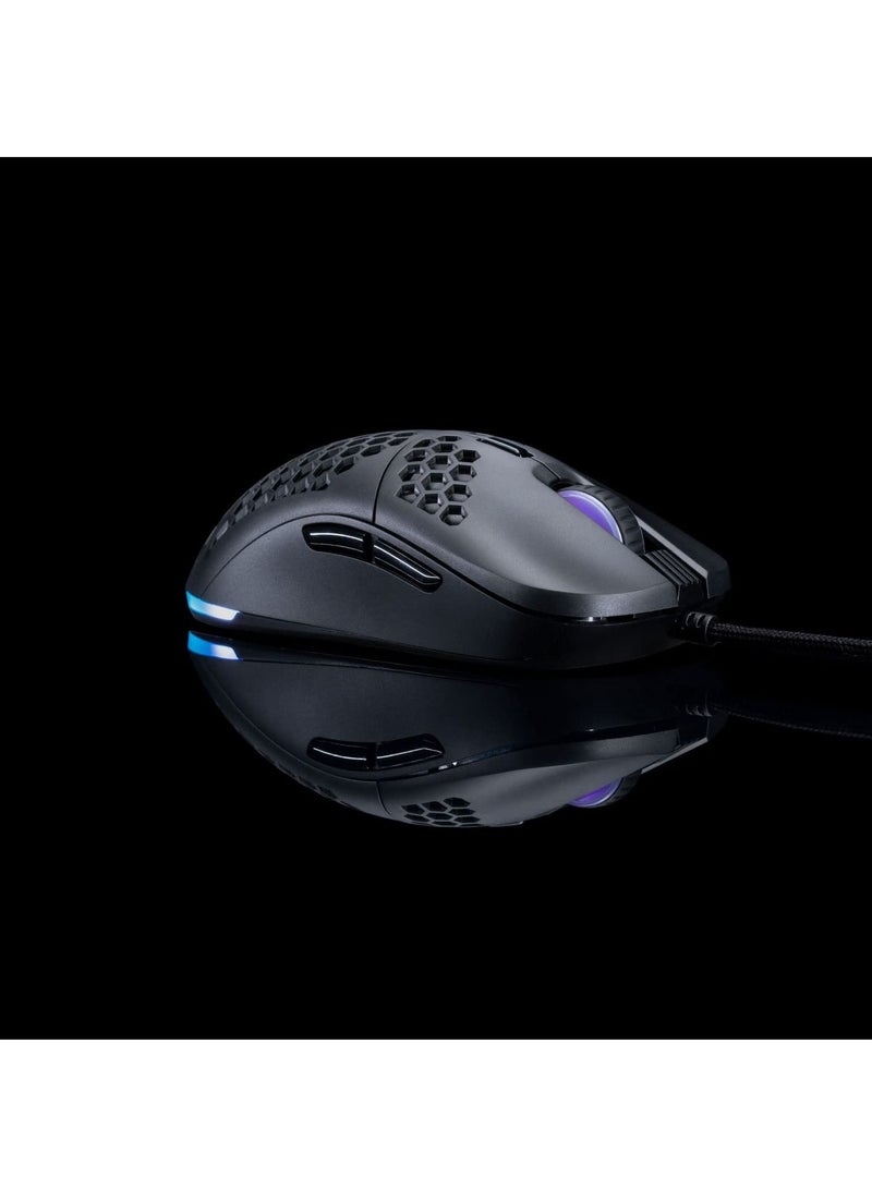 Cosmic Byte Kilonova 3325IC RGB Wired Gaming Mouse with Pixart 3325 Sensor, Ultra Lightweight 73grams, Adjustable Weights, Paracord Cable, Replaceable Top Cover and Side Buttons - Image 3