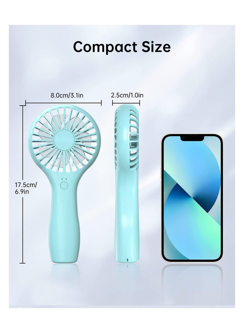 SYOSI Mini Handheld Fan 5000mAh Rechargeable Battery Portable Fan 7-15H Personal Pocket Fan 2 Speed Small USB Electric Fan for Stylish Women Men Indoor Outdoor Travel Camping Shopping Sport - Image 5
