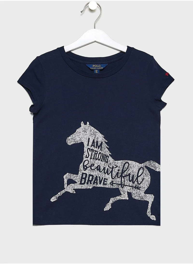 POLO RALPH LAUREN Teen Graphic T-Shirt