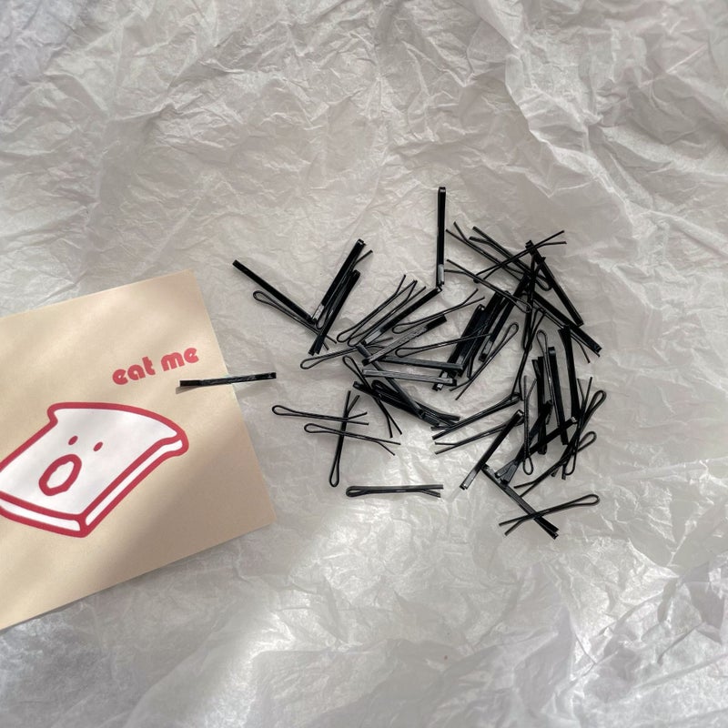 Generic 2cm2.5cm3cm color paint mini clip bjd small cloth ob11 baby hairpin doll hair accessories 2cm-15# Black