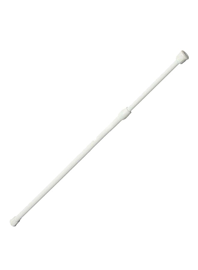 Bluelans Extendable Window Shower Hanging Curtain Rod White 70-120centimeter - Image 1
