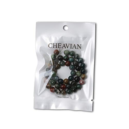 CHEAVIAN 45PCS 8mm Natural Indian Agate Gemstone Round Loose Beads for Jewelry Making DIY 1 Strand 15" - Image 5