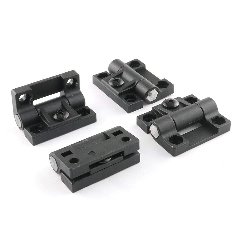 Eoutstanding Torque Hinge 4PCS Black Nylon Adjustable Position Control Hinges