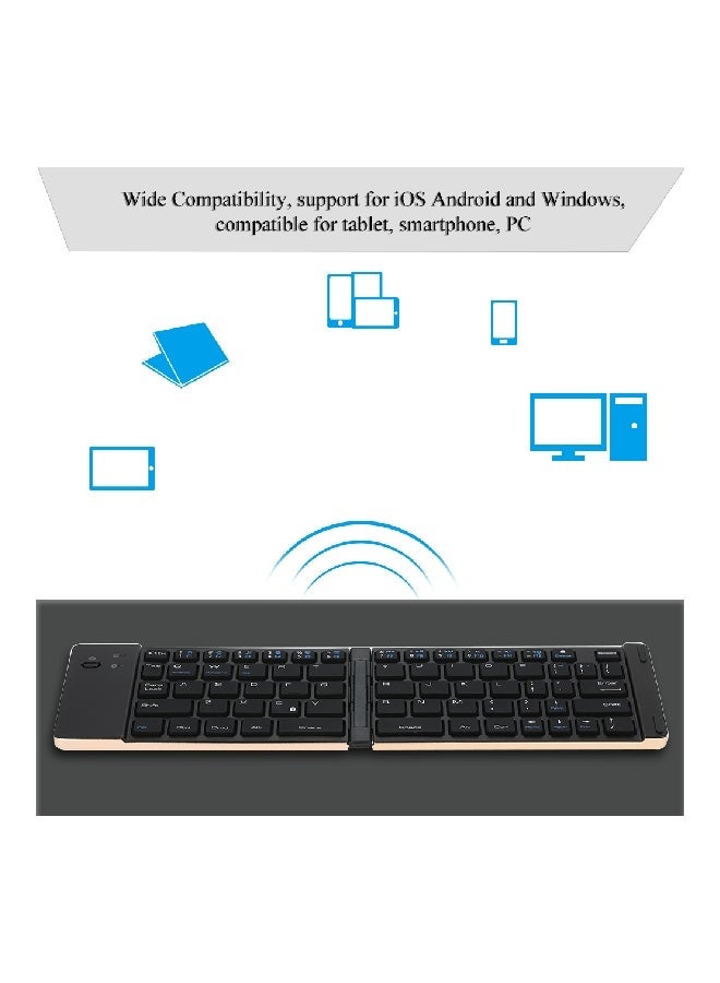 NIBEMINENT Wireless Mini Keyboard Black - Image 4