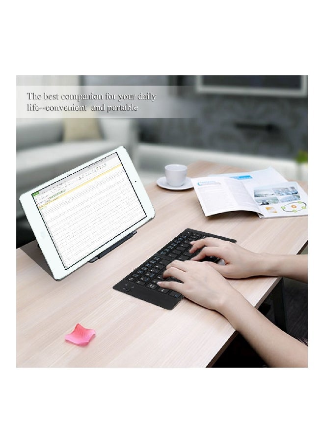 NIBEMINENT Wireless Mini Keyboard Black - Image 2