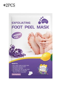 APPTI 2 Pcs Lavender Repair Foot Mask Exfoliates Dead Skin And Moisturizes Skin  - Image 1