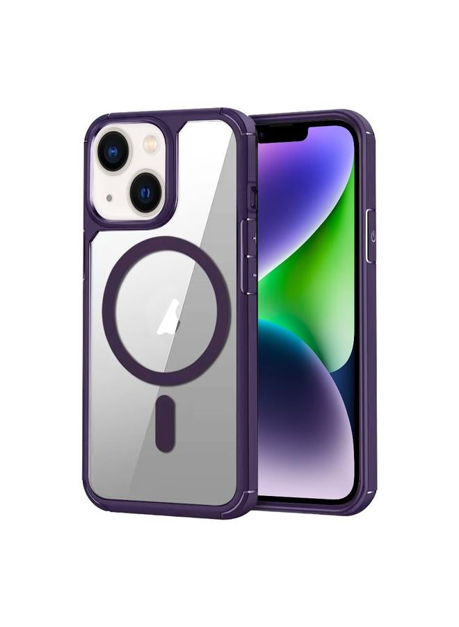 Case For iPhone 14 Plus MagSafe Acrylic Hybrid TPU Phone Case