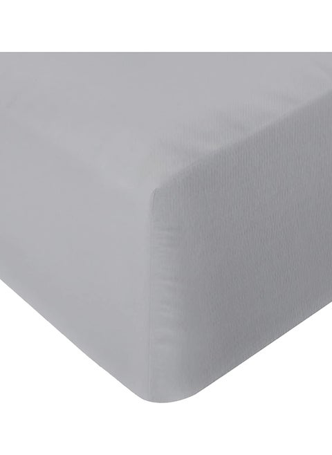 Infinitee Xclusives Twin Size Fitted Sheet (100 cm x 190 cm) – 40cm Deep Pocket Bed Sheet – Soft Microfiber – Shrink Resistant Bed Sheet – 1 Fitted Bed Sheet Only (Grey)