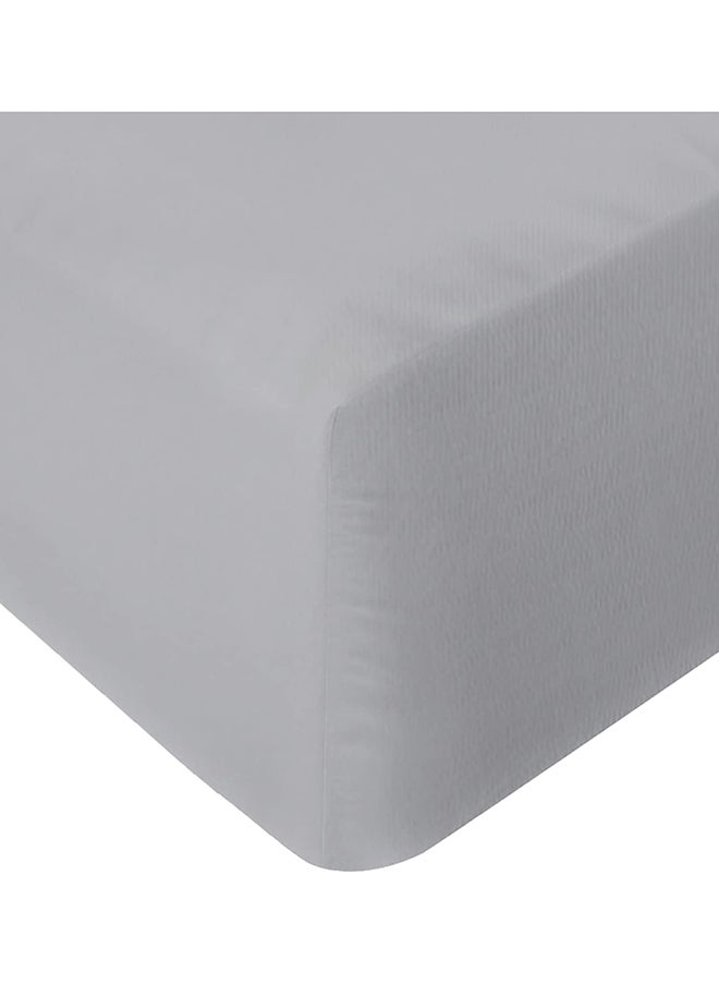 Infinitee Xclusives Infinitee Xclusives Fitted Sheet Twin Size – 1 Piece 100 cm x 190 cm deep Pocket Grey Twin Size Fitted Sheets only, Fitted Bed Sheets – Lightweight Soft Microfiber, Shrink and Fade Resistant Fitted Sheets  - Image 1