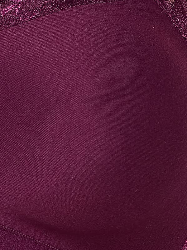 Clovia Women's Cotton Solid Non-Padded Full Cup Wire Free Everyday Bra (BR2405A15_40B_Purple) - Image 5