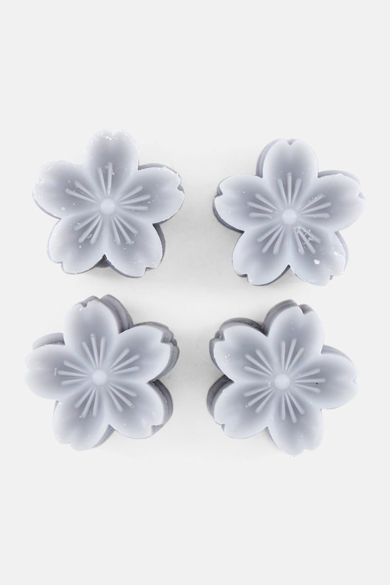 Muy Mucho 12 Pcs White Lily Scented Soja Wax Burner, Ash Grey - Image 2