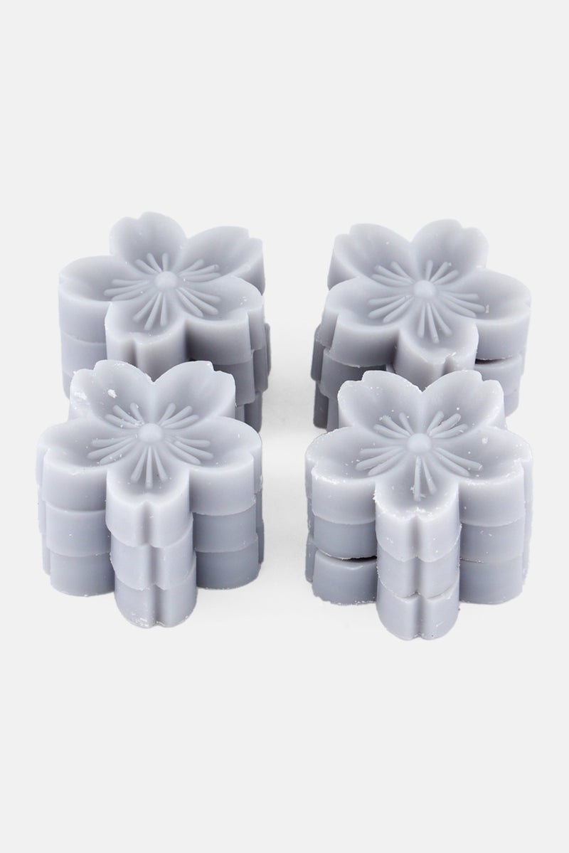 Muy Mucho 12 Pcs White Lily Scented Soja Wax Burner, Ash Grey - Image 3