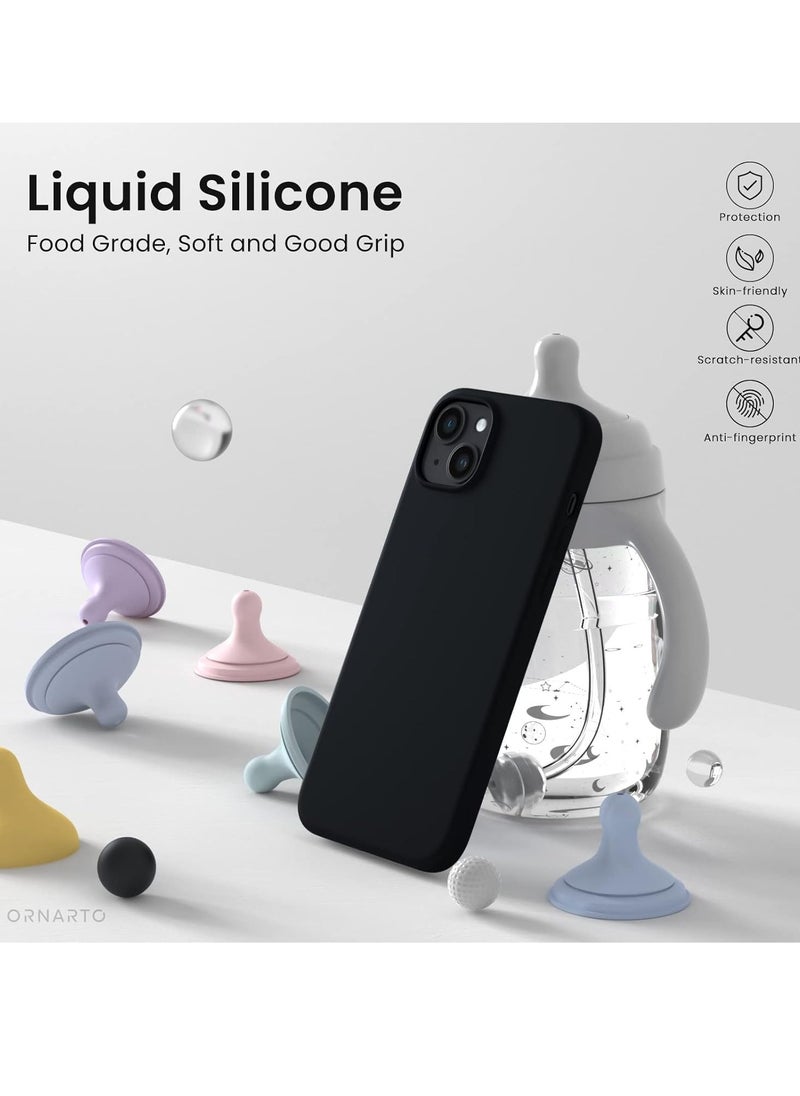 Generic - Silicone Protective Case Compatible with iPhone 14 Case Cover 6.1 Inch Case Soft Silicone Case, with Soft Microfiber Lining,Anti-Scratch,Slim Thin - Image 1