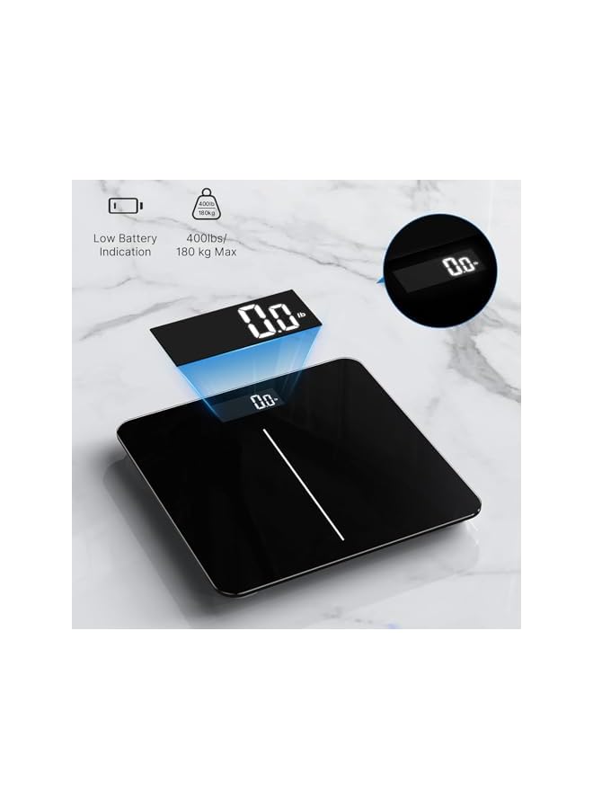 promass Bathroom Scale for Body Weight, Body Scale with Bright LED Display,Weighing Scale for People, Most Accurate to 0.1lb, 400 lbs/180kg Capacity - Image 4