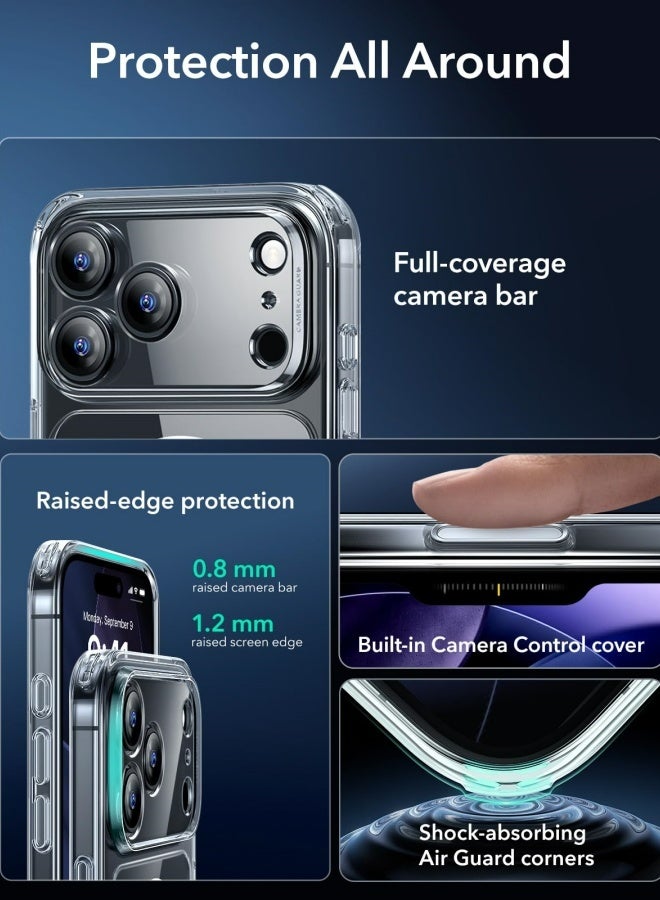 iPhone 17 Pro Case Magsafe Strong Magnet Upgraded Delay Yellowing iPhone 17 Pro Cover Military Grade Protection Scratch Resistant iPhone 17 Pro Cover Magnetic Compatible with Magsafe Accessory Clear - Image 4