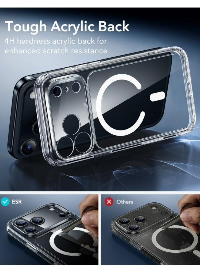 iPhone 17 Pro Case Magsafe Strong Magnet Upgraded Delay Yellowing iPhone 17 Pro Cover Military Grade Protection Scratch Resistant iPhone 17 Pro Cover Magnetic Compatible with Magsafe Accessory Clear - Image 2