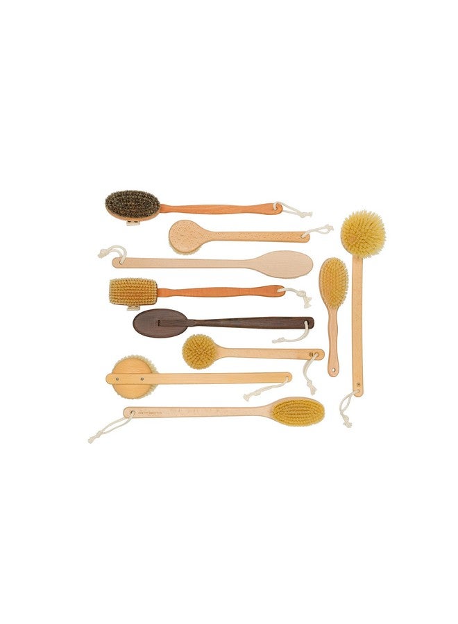 REDECKER 100% Made In Germany Round Tampico Fiber Bath Brush With Oiled Beechwood Handle 1415Inches - Image 4
