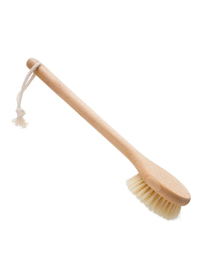 REDECKER 100% Made In Germany Round Tampico Fiber Bath Brush With Oiled Beechwood Handle 1415Inches - Image 1