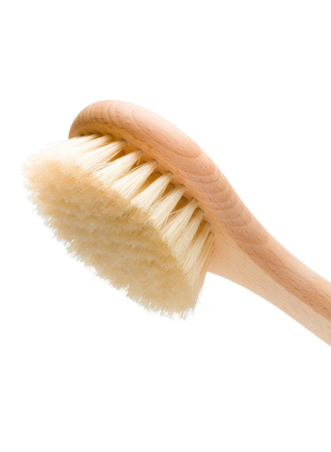 REDECKER 100% Made In Germany Round Tampico Fiber Bath Brush With Oiled Beechwood Handle 1415Inches - Image 2
