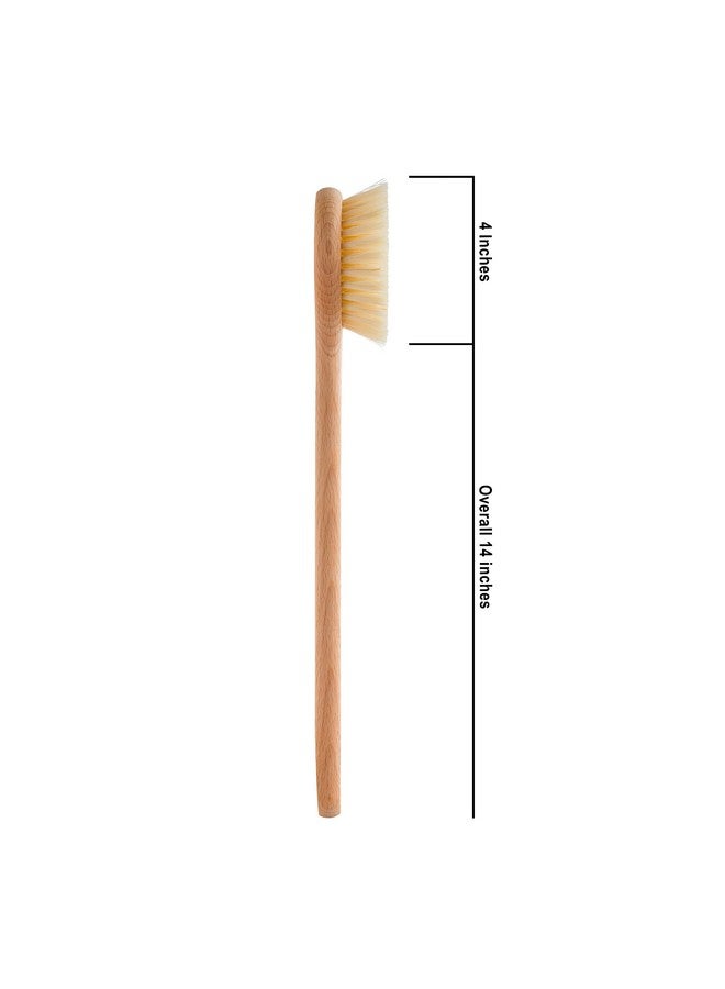 REDECKER 100% Made In Germany Round Tampico Fiber Bath Brush With Oiled Beechwood Handle 1415Inches - Image 3