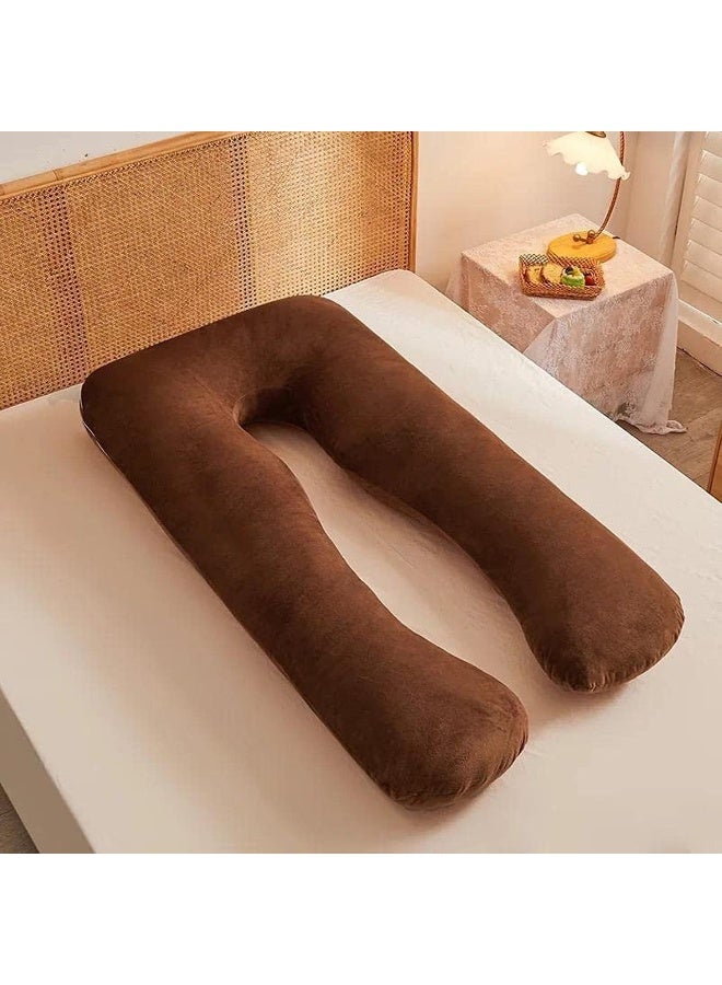 Pregnancy Pillow U-Shape Full Body Maternity Pillow velvet pillow for women's