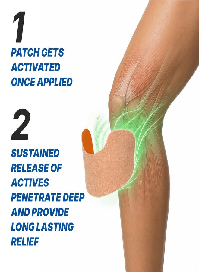 Viopatch Knee Patch for Pain Relief - Pack of 10 | Instant & Long Lasting Relief from Knee Pain | All Natural Ingredients | No Side Effects - Image 3