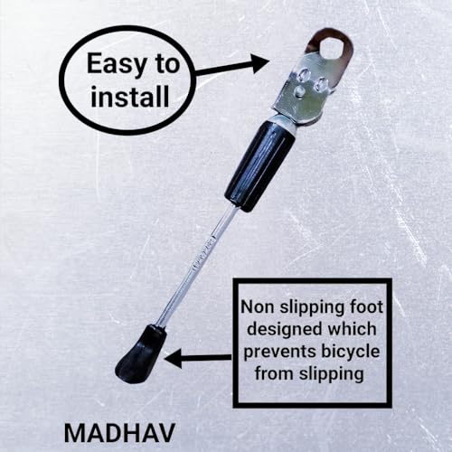 MADHAV CYIDER Bicycle Kickstand,for 20T Bicycle,Made UP of Steel,Heavy Build Quality,Durable for Cycle Tyer Number 20XANY Number - Image 2