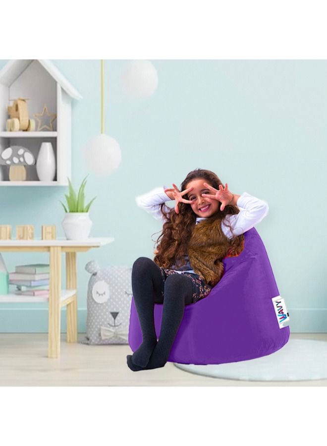 WAVY Purple Kids Comfy Bean Bag - Waterproof - Image 3
