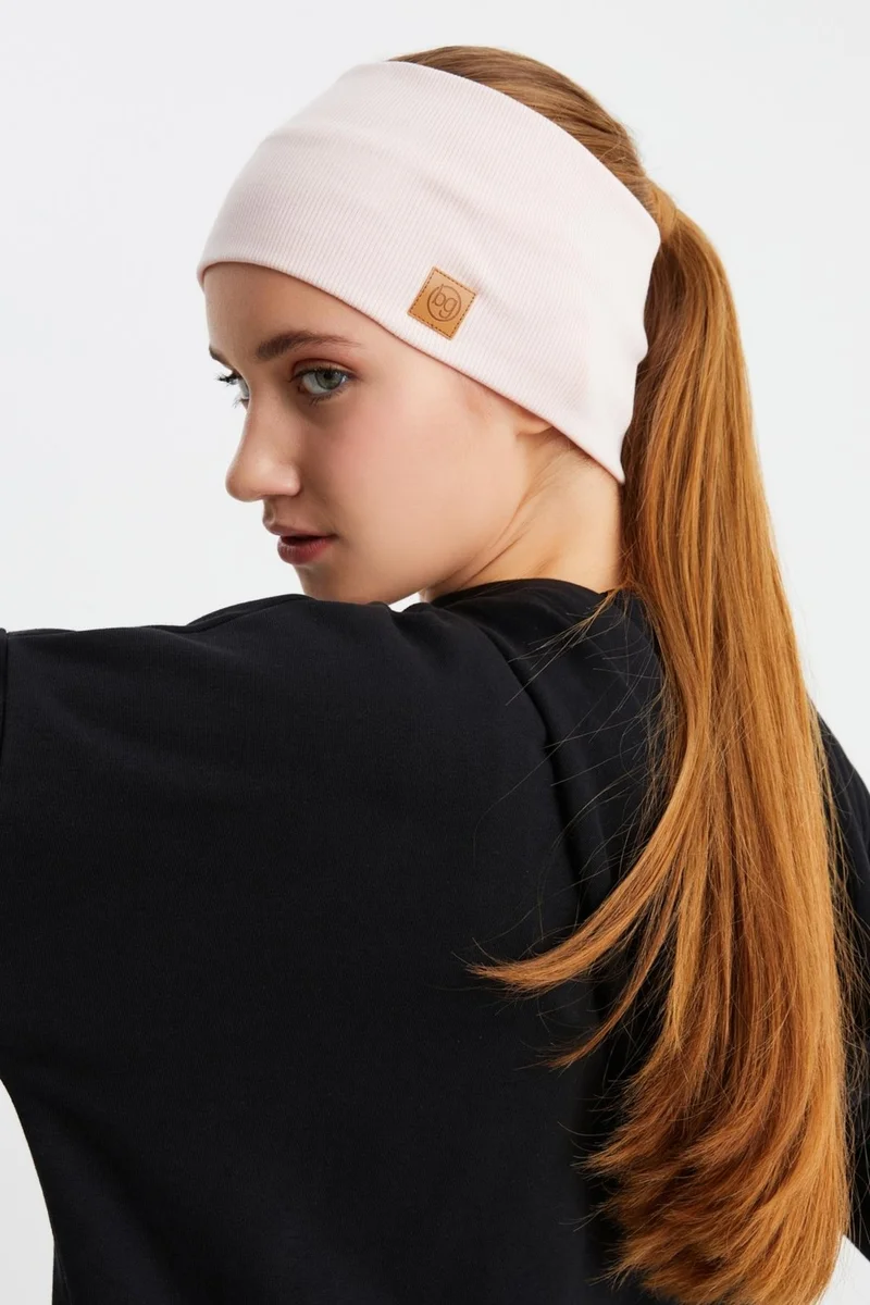 بوتيكجيز Powder-Melange 2-Piece Cotton Camisole, Non-Slip, Anti-Sweat, Ultra Light, Sports Hair Band Bandana Buff