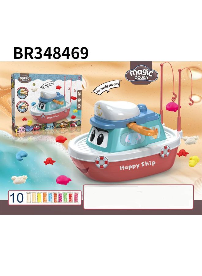 Children's Colored Clay Toys Baby Educational Plasticine Mold Clay 10 Color DIY Vegetable Backpack Suit-Color:BR348470-Specifications:- - Image 3